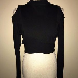 Black crop top- by Maria Bianca Nero